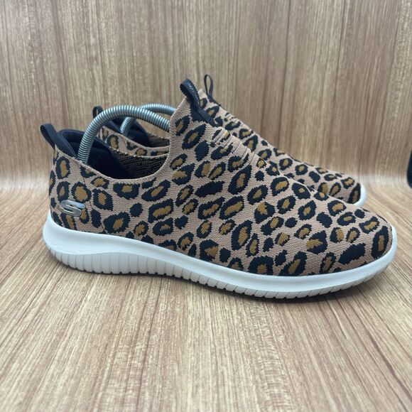 Skechers Ultra Flex Wild Expedition Leopard Women’s Size 11 Wide - Picture 1 of 8